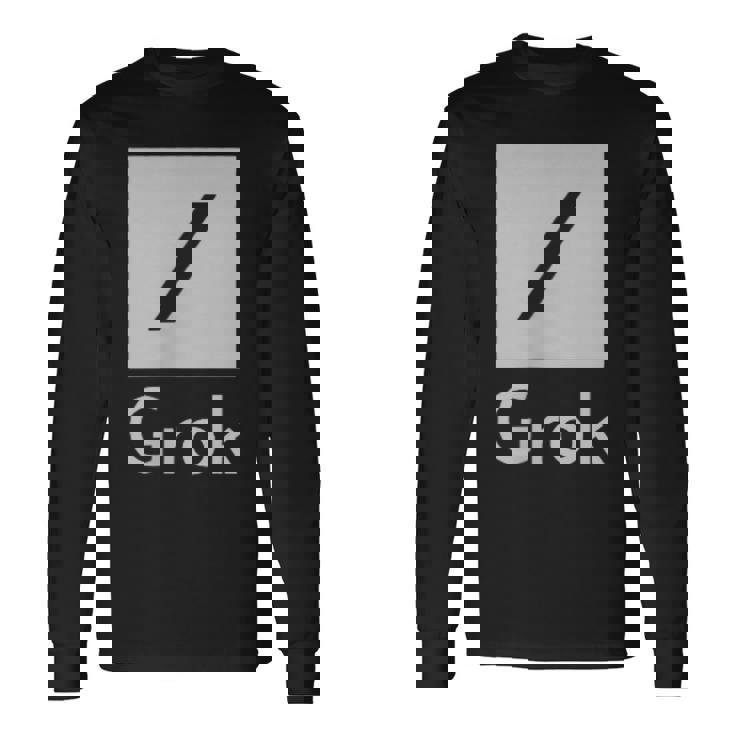 両面 Grok Ai 人工知能研究 長袖Tシャツ