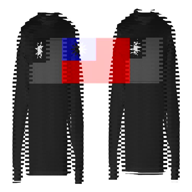 中国国旗 台湾 長袖Tシャツ