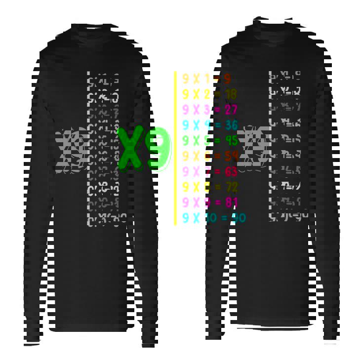 九九 小学校 算数 日 キッズ 男の子 長袖Tシャツ