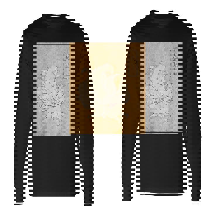 九尾の狐【日本の妖怪シリーズ】 長袖Tシャツ