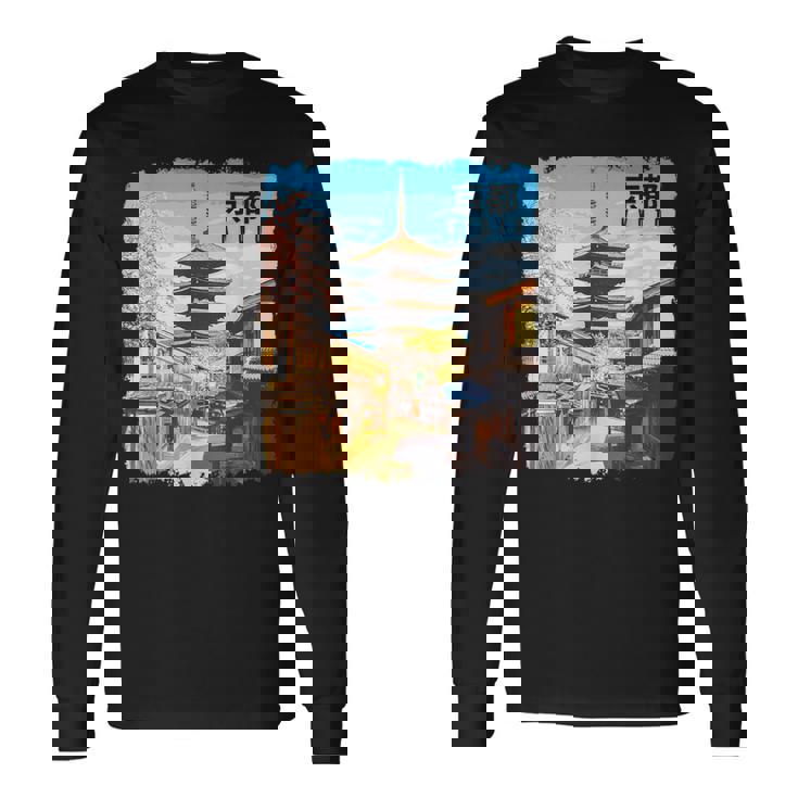 京都 日本 お土産 日本旅行 長袖Tシャツ