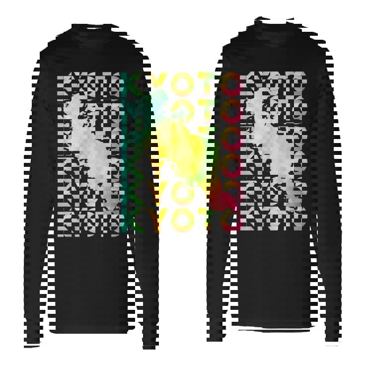 京都 面白tシャツ 京都府 面白いtシャツ 文字入り メンズ おもしろ 面白い 服 オリジナル おもしろグッズ ネタ 県 長袖Tシャツ