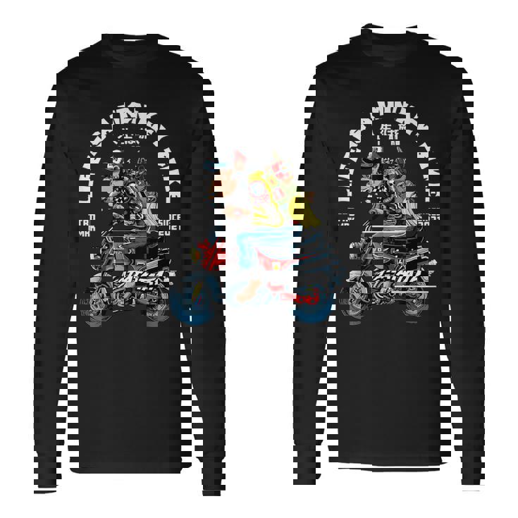 人生はモンキーバイク 長袖Tシャツ