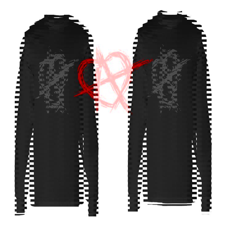 人間関係アナーキー シンボル・ロゴ Ra 恋愛関係アナーキー 長袖Tシャツ