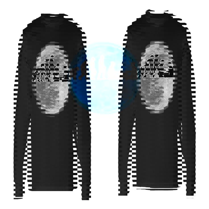 人類の進化 将棋 囲碁 おもしろ グッズ 服 面白いtシャツ 面白い ネタ メンズ 長袖Tシャツ