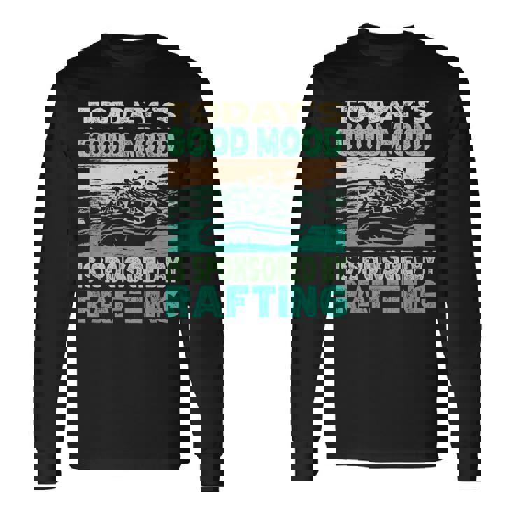 今日のいい気分はラフティングがスポンサー 長袖Tシャツ