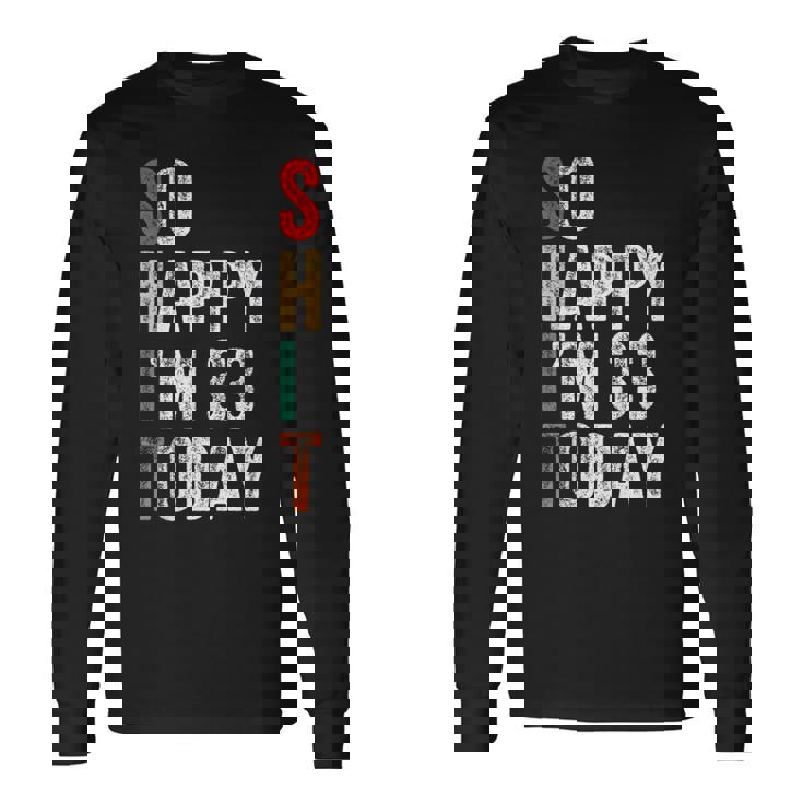 今日は33歳だおもしろい33歳の誕生日 長袖Tシャツ