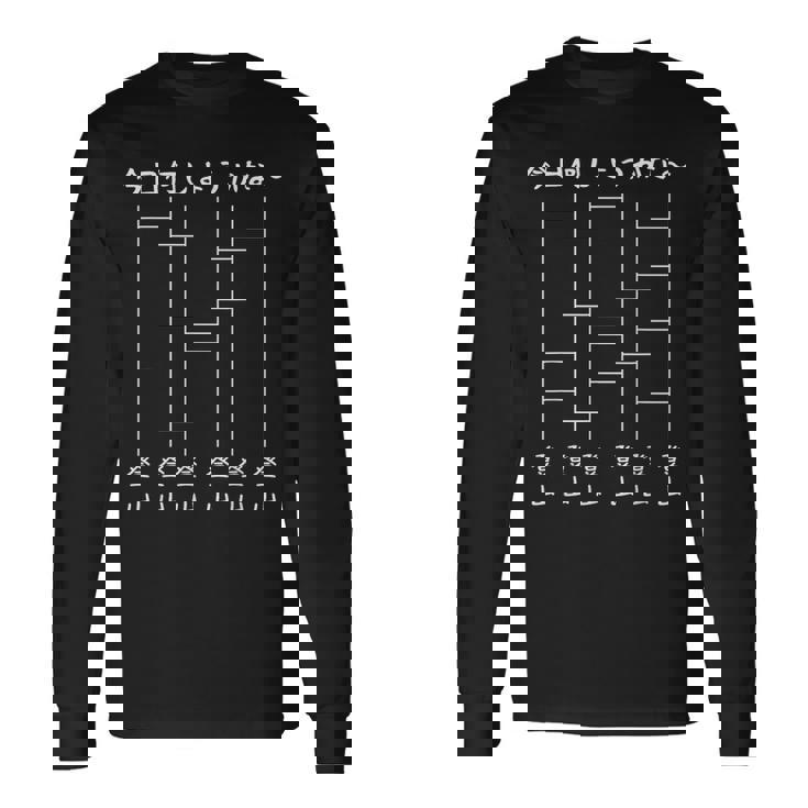 今日何しようかな 登山 あみだくじ おもしろ 面白い ギャグ ネタ ウケ狙い 笑える 長袖Tシャツ