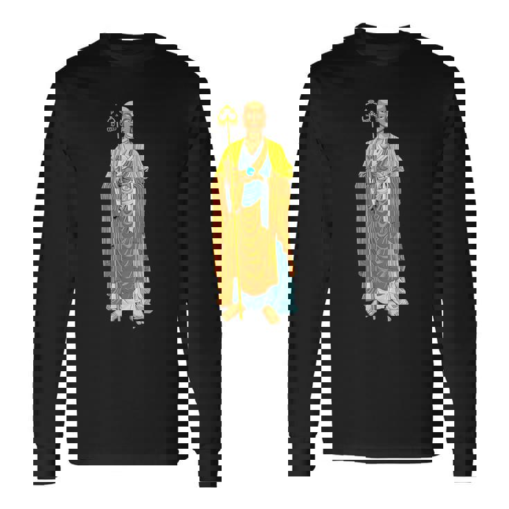 仏教 地蔵菩薩 長袖Tシャツ