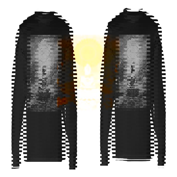 仏陀レトロ 長袖Tシャツ