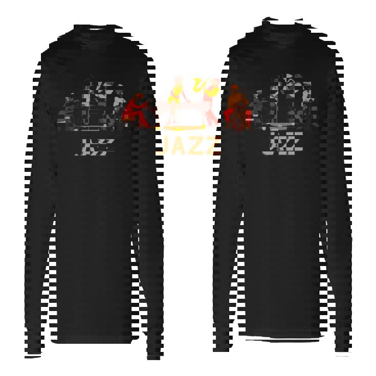 伝説のジャズアーティスト歌手 I Love Jazz 長袖Tシャツ