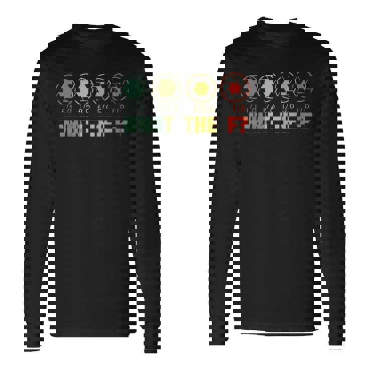 何のf？写真面白い写真家のカメラの絞り 長袖Tシャツ