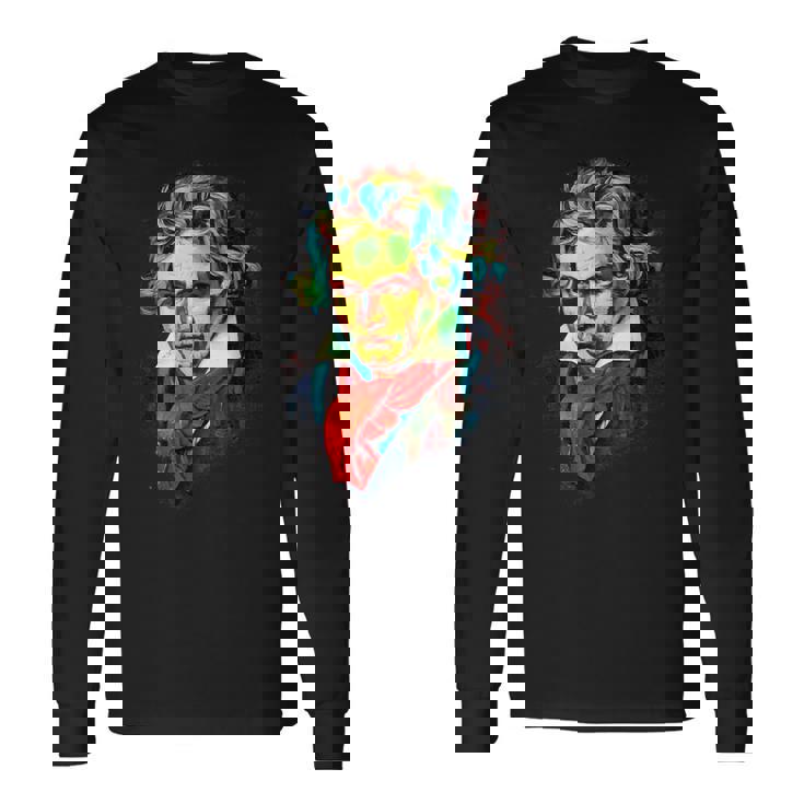 作曲家 ピアノ奏者 クラシック音楽 ベートーヴェン 長袖Tシャツ