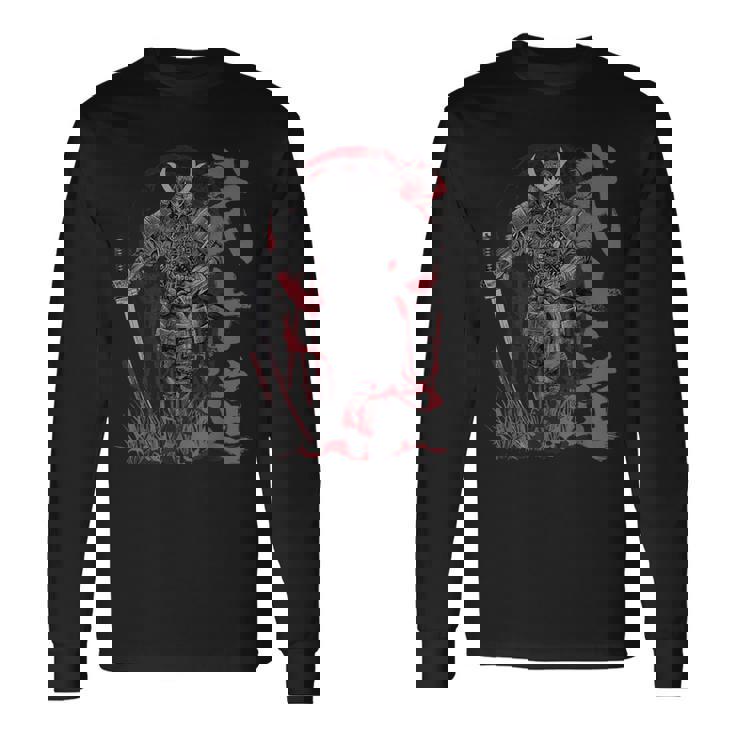 侍 Warrior 武士 長袖Tシャツ