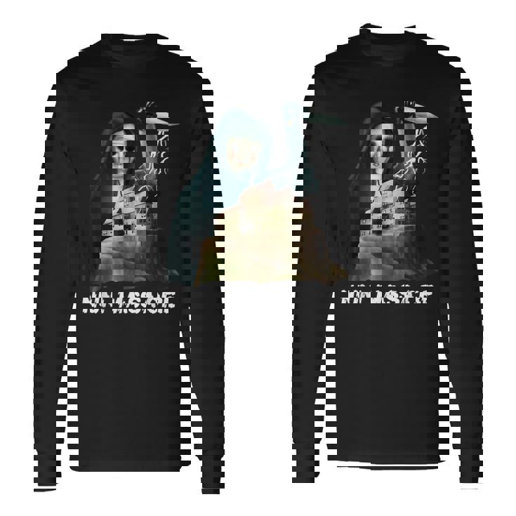 修道女虐殺サバイバルホラーゲームマニアック 長袖Tシャツ