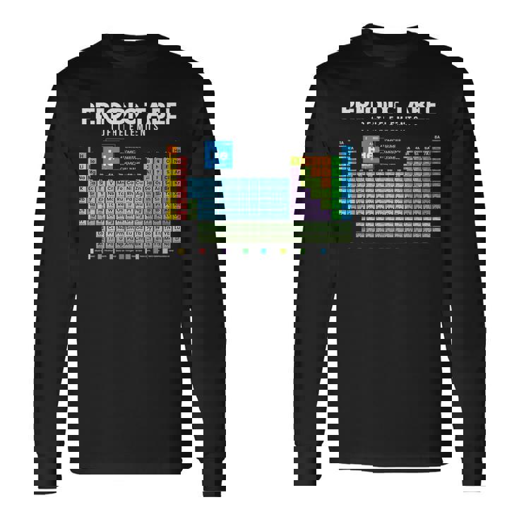 元素周期表 化学 長袖Tシャツ