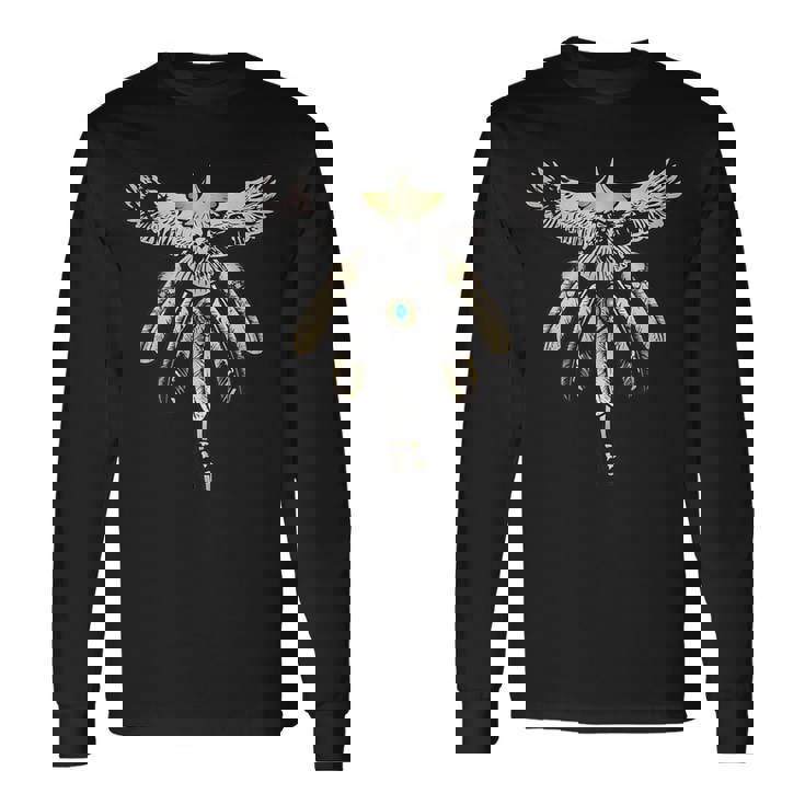 先金イーグル五連フェザー 長袖Tシャツ