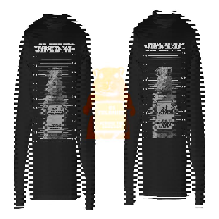 全国指名手配 重犯罪93件ハムスター 長袖Tシャツ