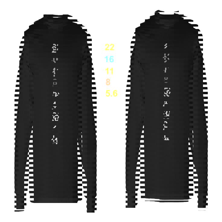 写真シャツ Love Camera Aperture フォトグラファーギフト 長袖Tシャツ