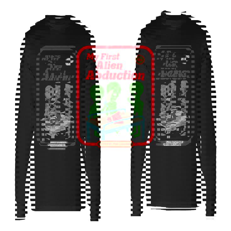初めてのエイリアンアブダクション ヴィンテージチャイルドゲーム ホラーゴスパンク 長袖Tシャツ