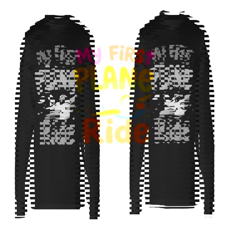 初めてのフライトmy First Plane Ride 長袖Tシャツ