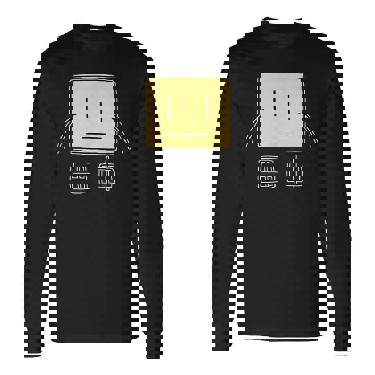 前背両面おもしろプリント「田中」 長袖Tシャツ