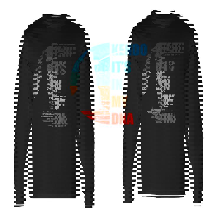 剣道 日本の武道 デザイン 長袖Tシャツ