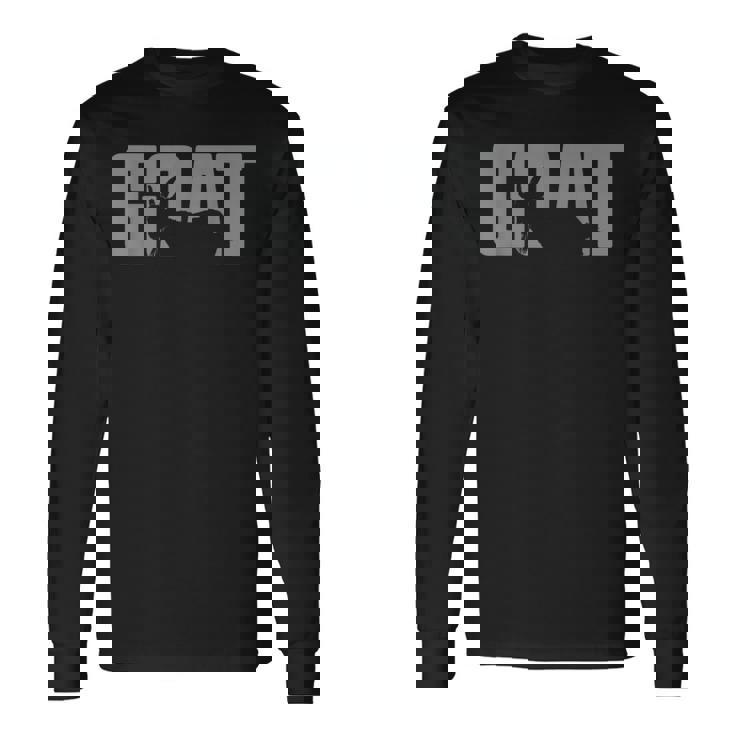 動物ヤギ愛好家服 ヤギのささやき 長袖Tシャツ