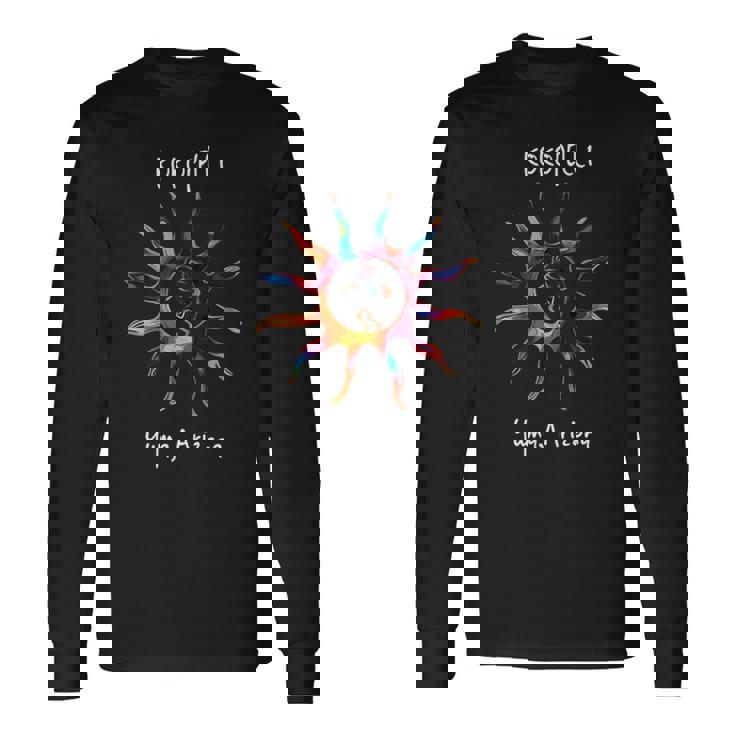 南西の太陽とココペリ 長袖Tシャツ