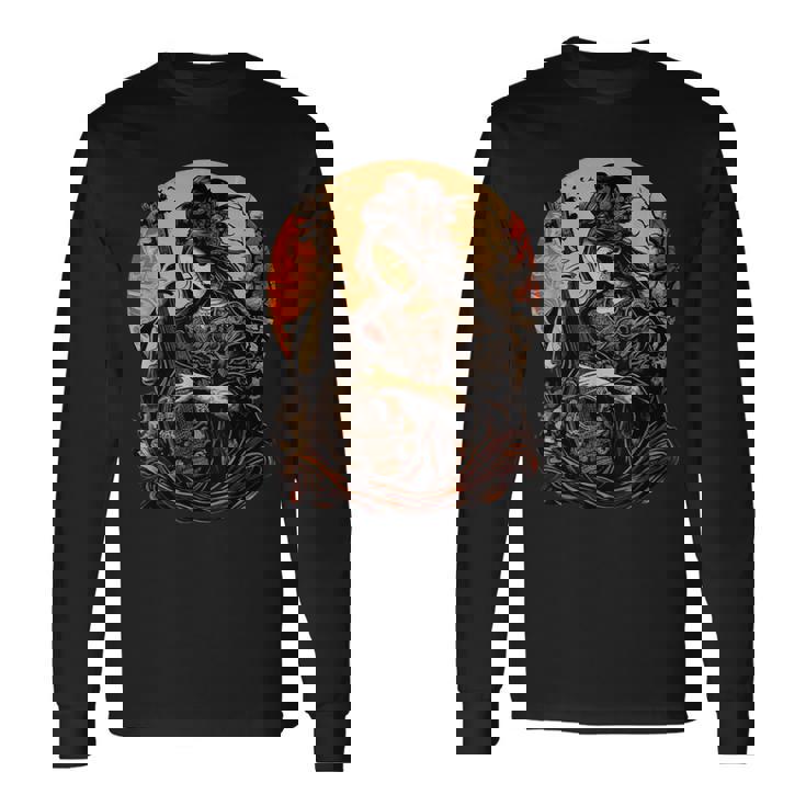 古代日本 神 弁財天 仏事 神 長袖Tシャツ