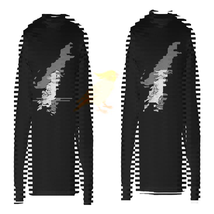 叫ぶオカメインコ オカメインコ好き かわいい 鳥ジョーク 鳥好き インコの飼い主 いんこの飼い主 インコ 長袖Tシャツ