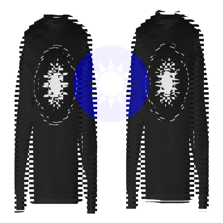 台湾空軍 ラウンドデル 旗 台湾武装部隊 長袖Tシャツ