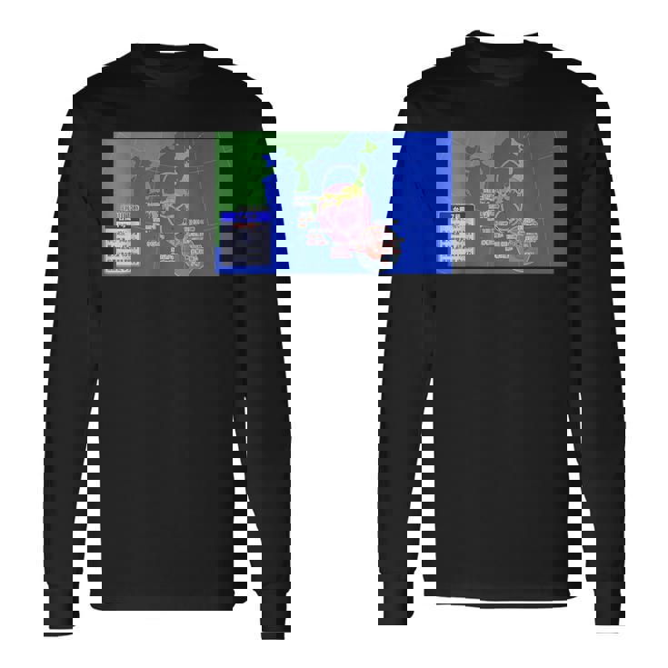 台風情報デザイン 長袖Tシャツ ギフトのアイデア