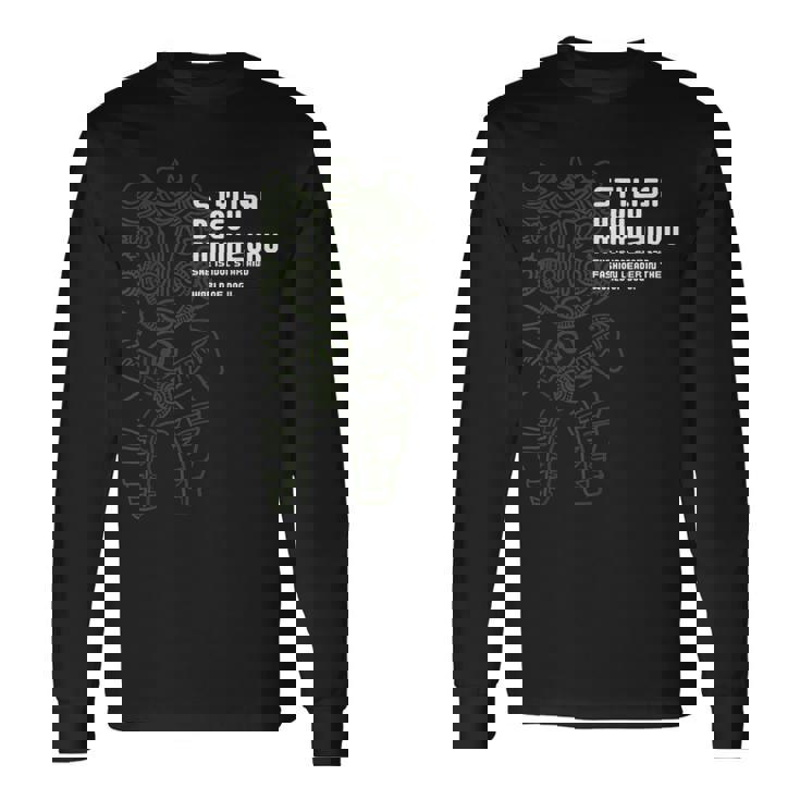 土偶 みみずく土偶 縄文 はにわ おしゃれ かわいい シュール 長袖Tシャツ