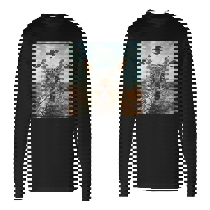 地球外との出会い 長袖Tシャツ