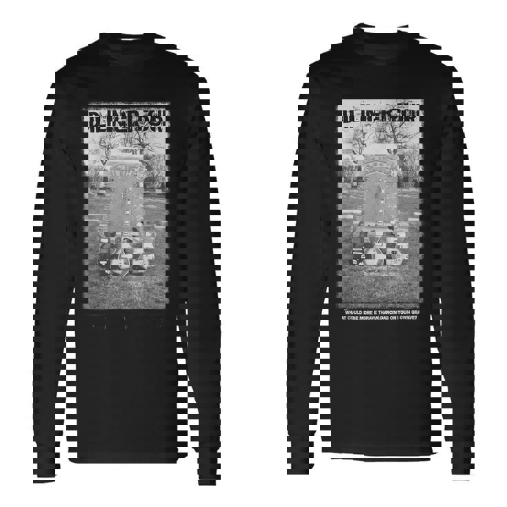 墓石のデザイン。 長袖Tシャツ