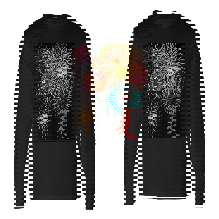 夏だね！花火だ！ 長袖Tシャツ