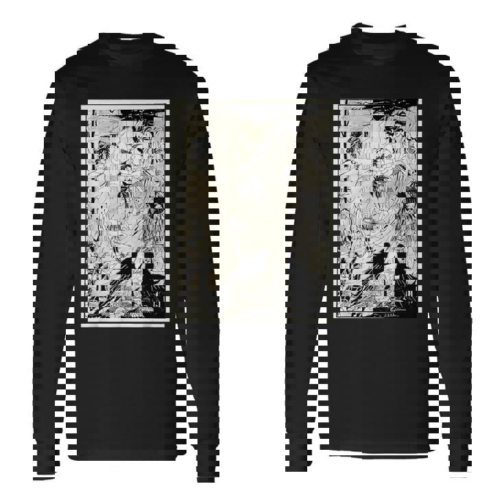 夢 By オーブリー・ビアズリー 1894 長袖Tシャツ