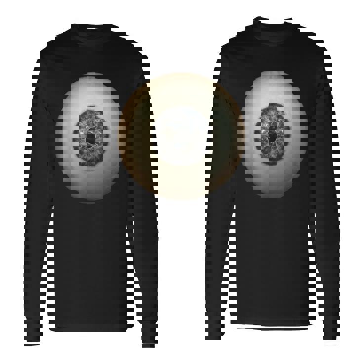 大きなグレー 目玉 不気味 面白い レイジー イージー ハロウィン コスチューム 長袖Tシャツ