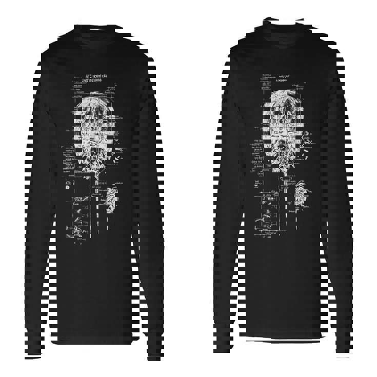 大西洋カブトガニ 解剖学 海洋生物学 海洋動物 長袖Tシャツ