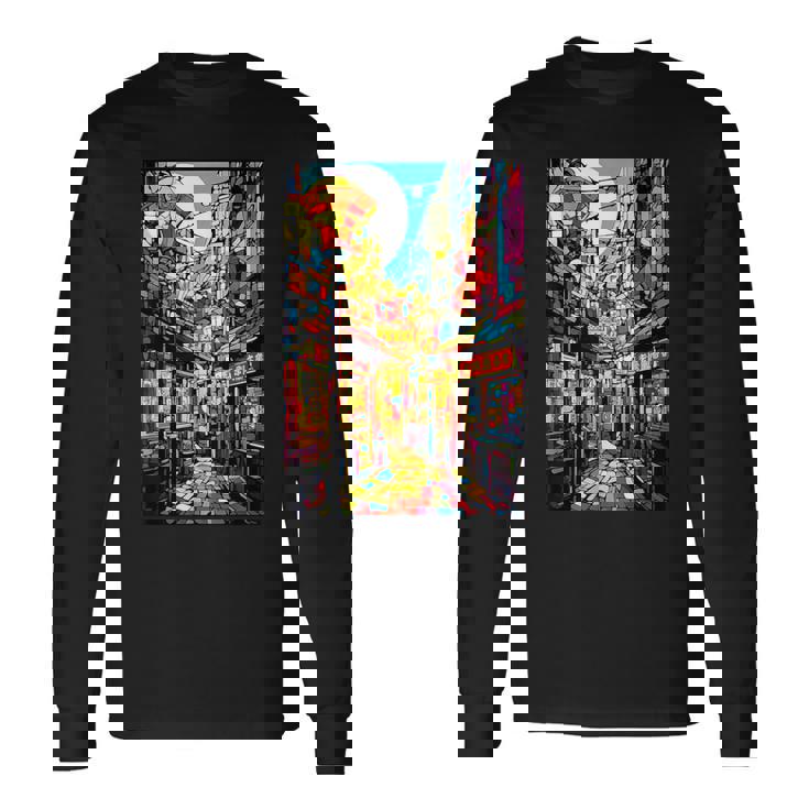 大阪シティポップ ステンドグラス 和美 長袖Tシャツ