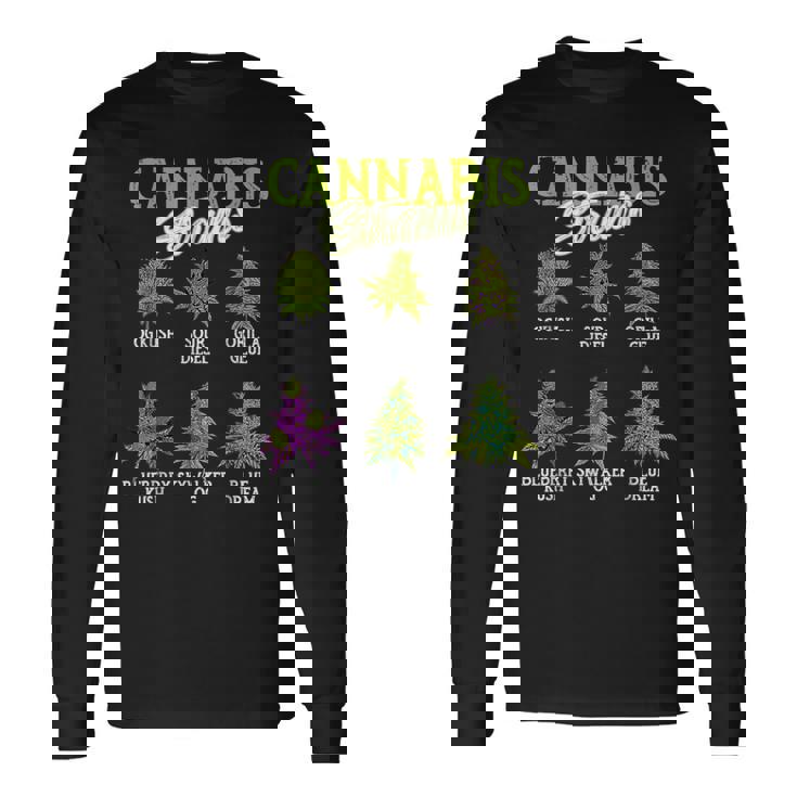 大麻株 雑草 大麻 マリファナ 長袖Tシャツ