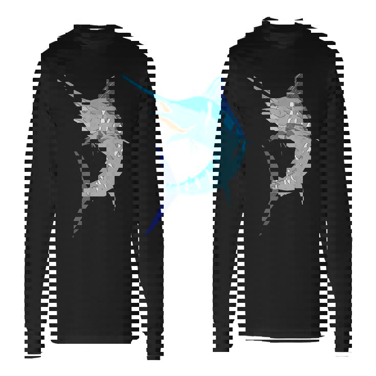 太刀魚 スポーツ フィッシング カジキ カジキ ビルフィッシュ ホビー 長袖Tシャツ