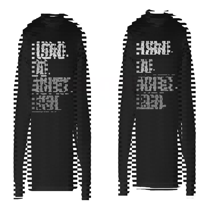 夫 お父さん 建築家 面白い 建築 ヴィンテージ 長袖Tシャツ