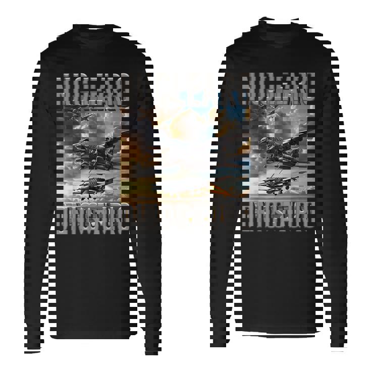 奇妙なミーム 面白い イタリアン ブレインロット ヌクレアロ 恐竜 キッズ 長袖Tシャツ