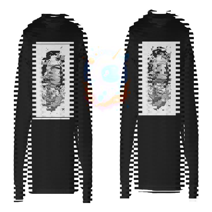 宇宙ユニコーン 長袖Tシャツ ギフトのアイデア