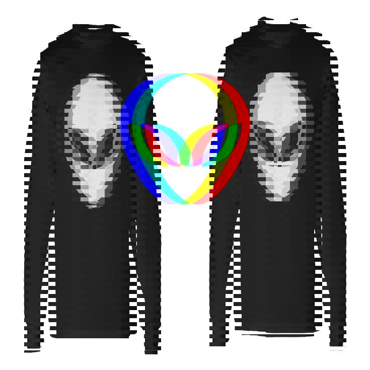 宇宙人 Alien Head うちゅうじん 長袖Tシャツ