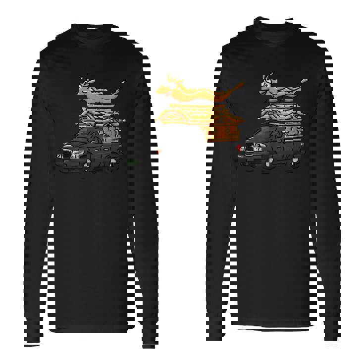 宮型霊柩車 長袖Tシャツ