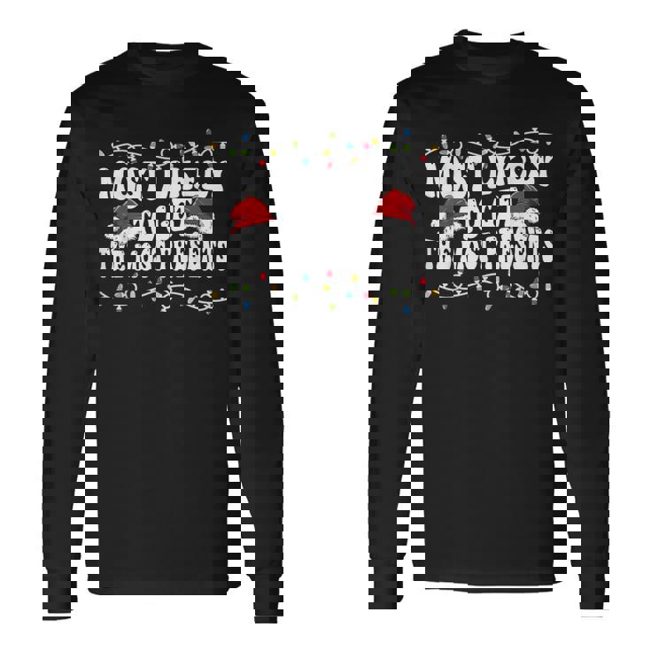 家族のクリスマスにマッチするプレゼントを最も多く手に入れる可能性が最も高いです。 長袖Tシャツ