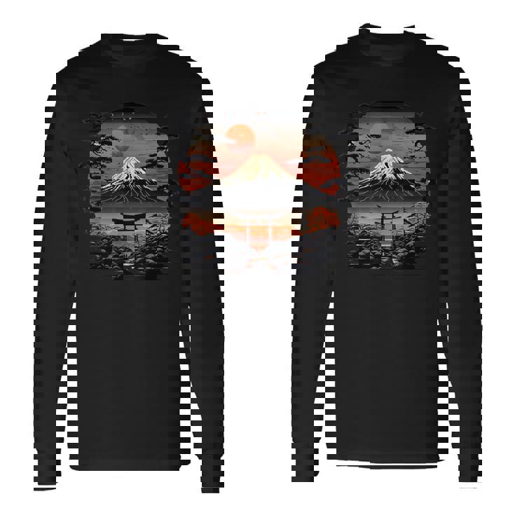富士山アート 長袖Tシャツ ギフトのアイデア